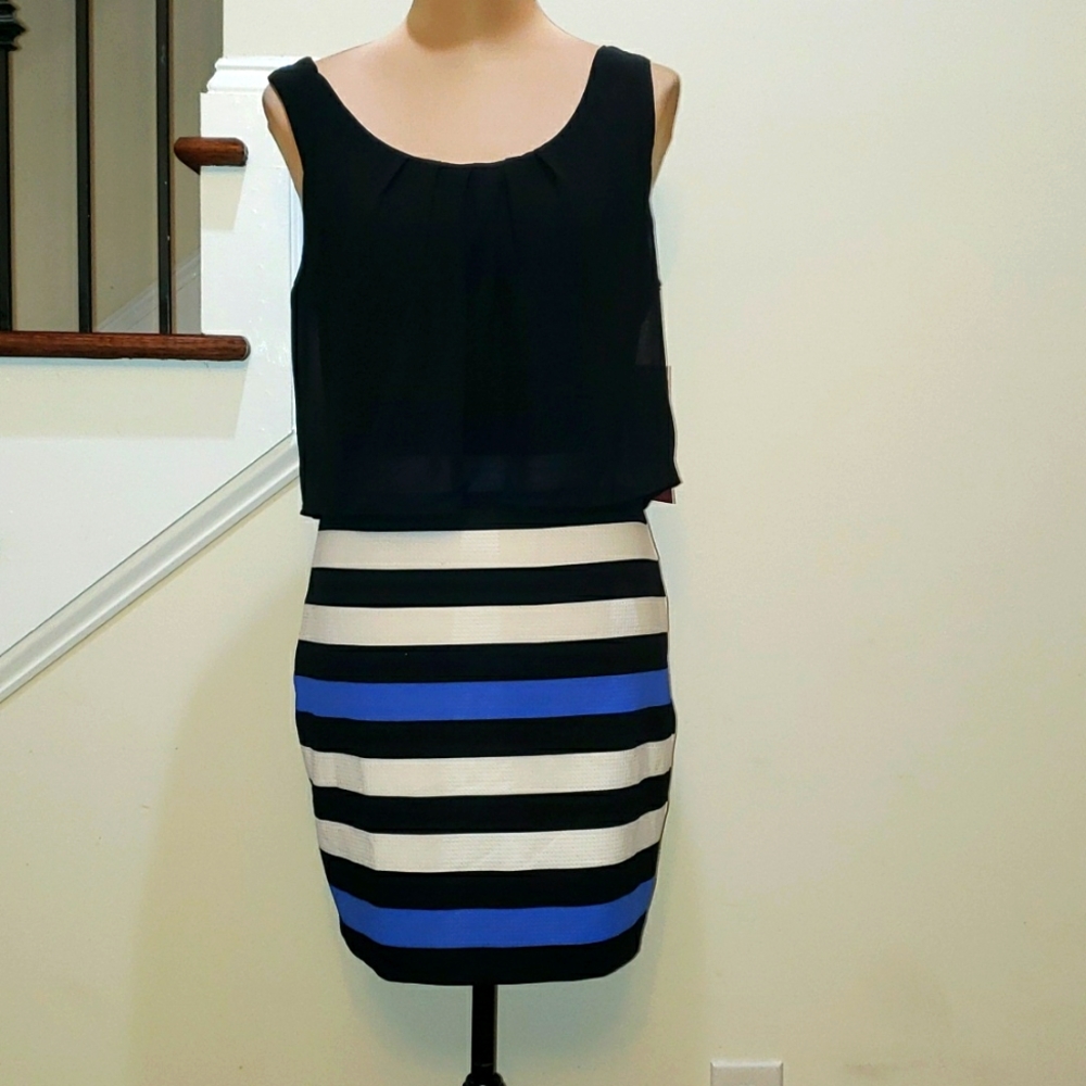 NEW! Emerald Sundae juniors sleeveless striped dress